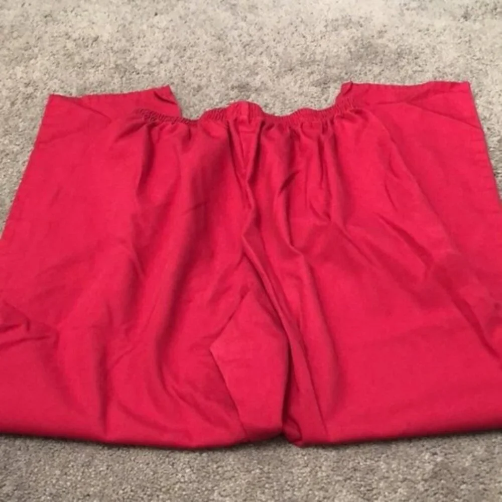 NWOT Simply Basic Medical Scrubs Pants - Raspberry - Picture 2 of 2